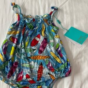 Posh Peanut Multicolor Surfboard Romper